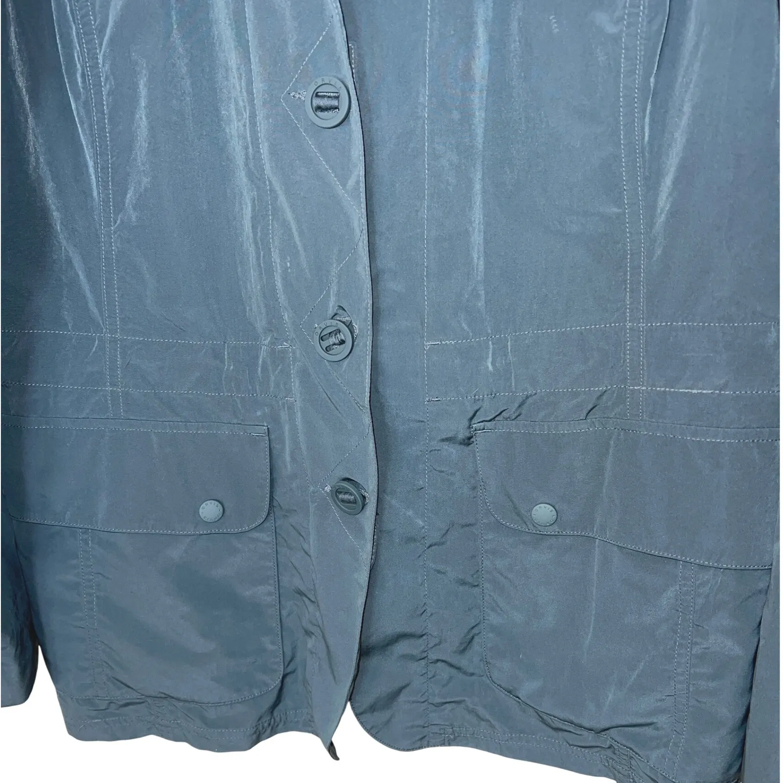 Orvis  Lightweight Packable Travel Jacket Women's Large Gray‎ EUC - Image 4