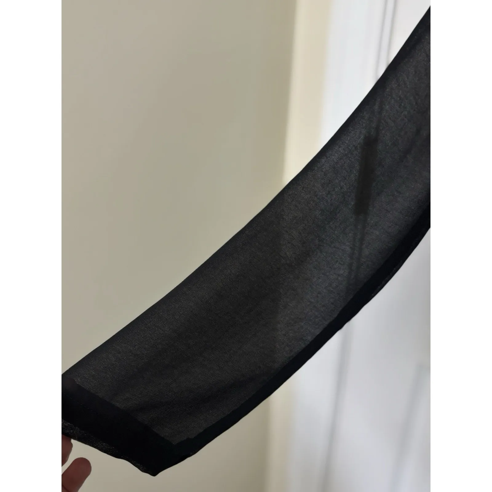 Brandy Melville Sheer Black Button Up Long Sleeve Top Whimsigoth Fairy Grunge - Image 4