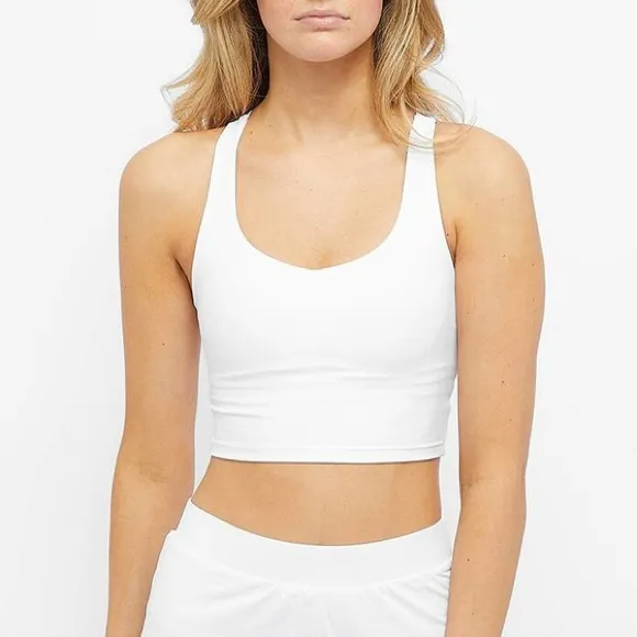 Adanola Tennis Collection V Neck Bralette sports bra tank top racerback scoop - Image 5