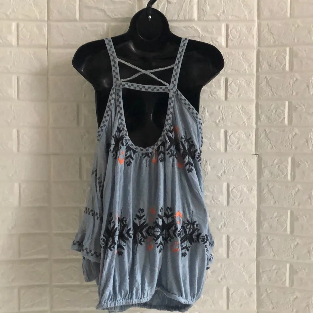 Free People New World Dusty cold shoulder Peasant‎ - Image 4