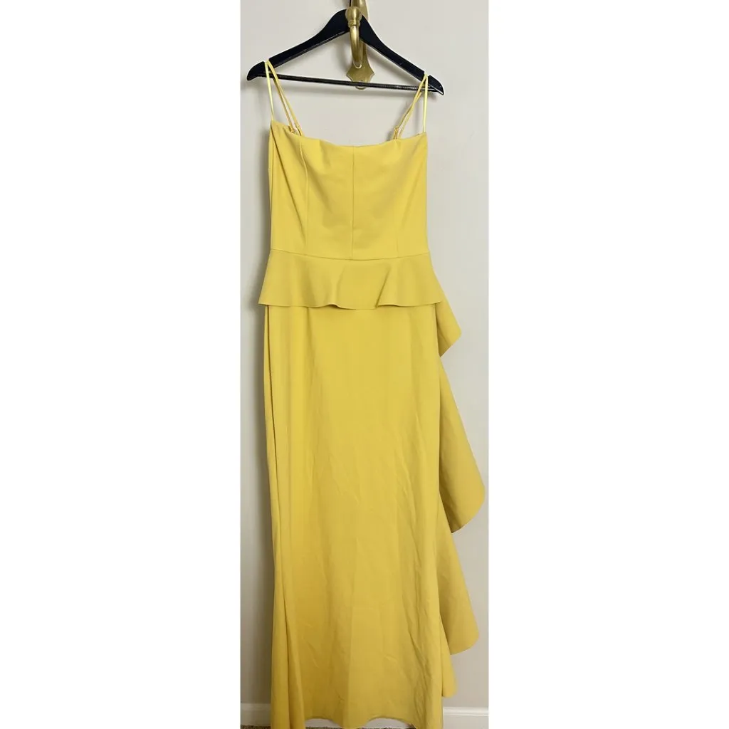 CHIARA BONI La Petite Robe Eliska Ruffle Strapless Gown Soleil Size IT 50/ US 14 - Image 7