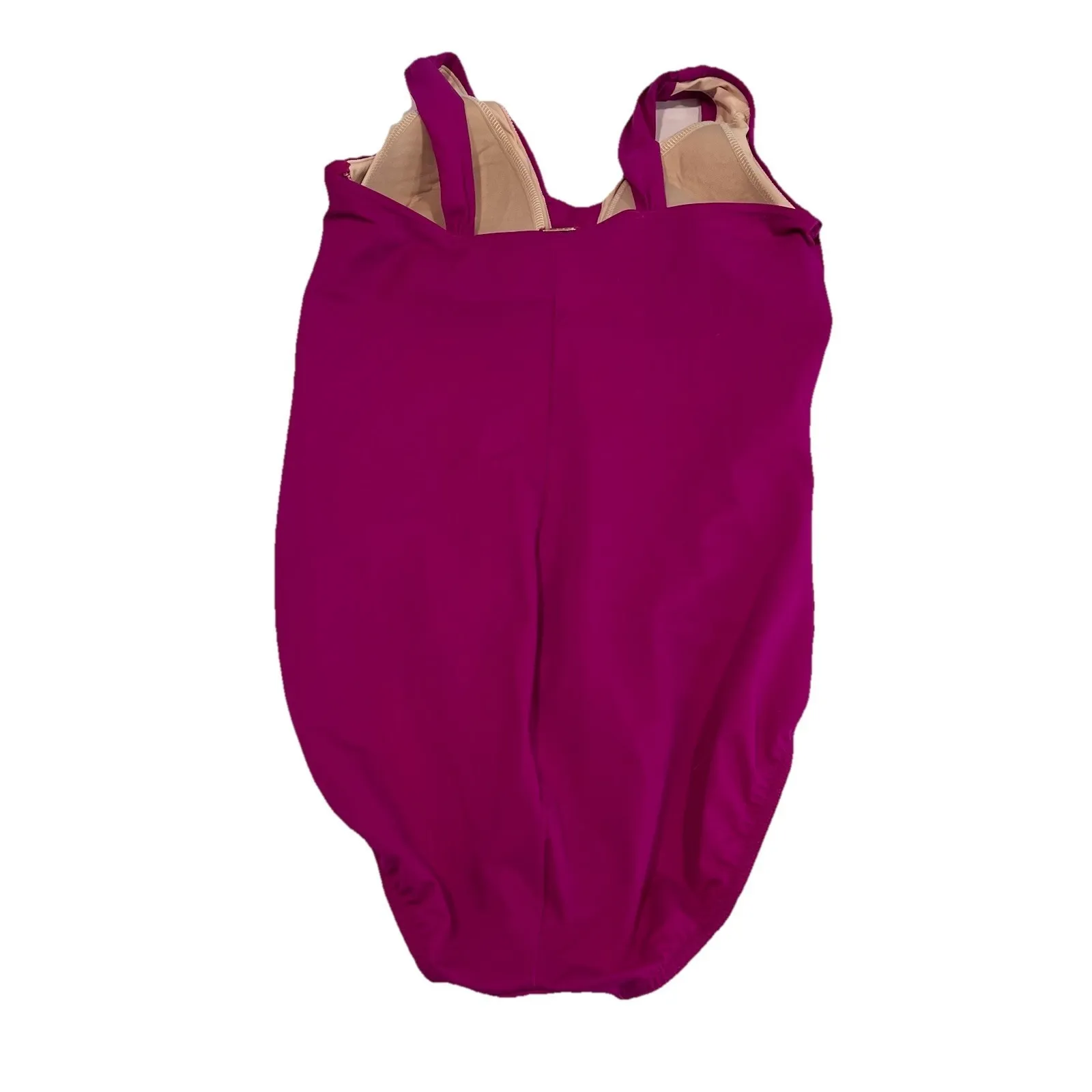 Lands End Pink Slender Grecian One Piece Swimsuit‎ Size 10 DDD - Image 6