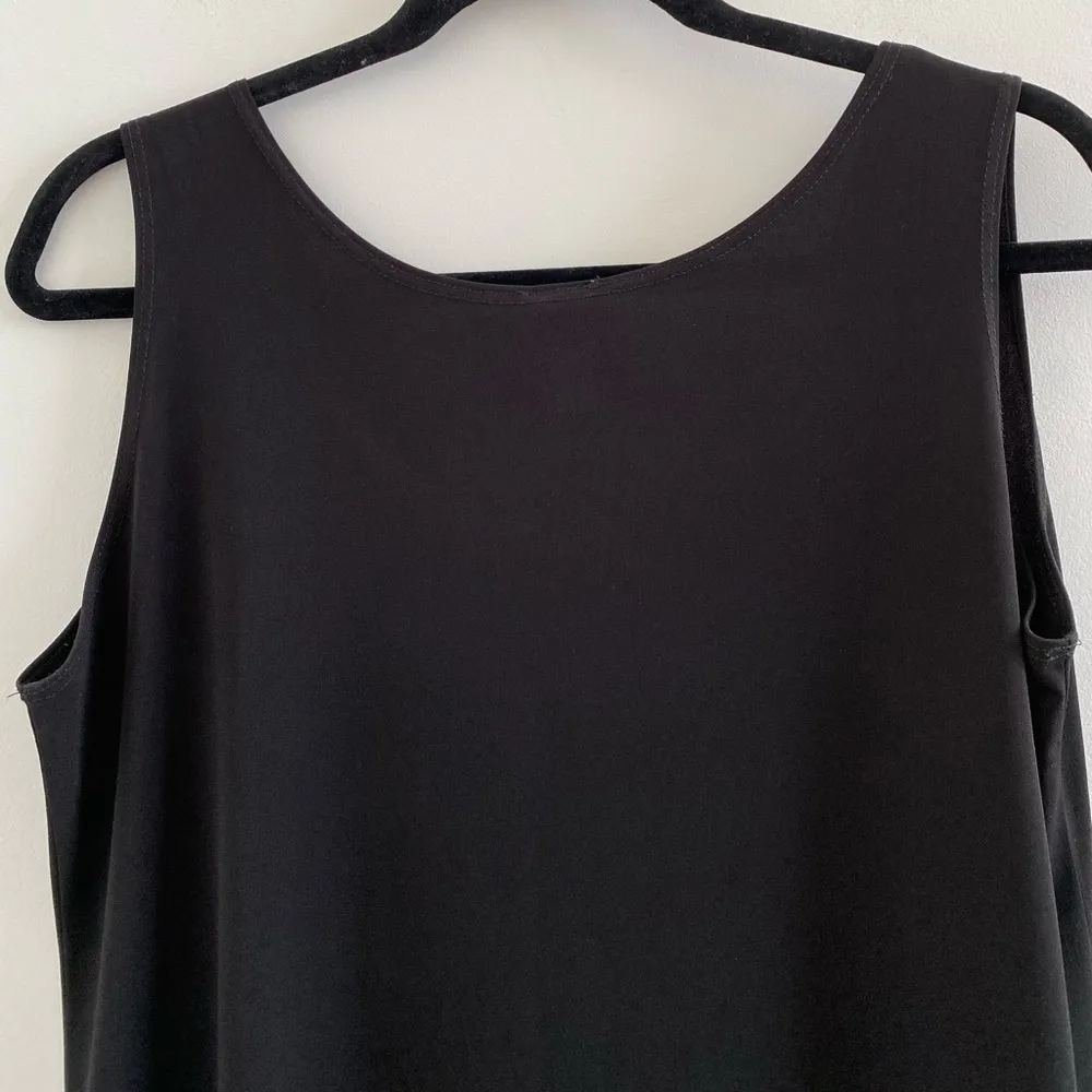 Clara Sunwoo Black Minimalist Slinky Stretch Tank Top Size Medium - Image 7