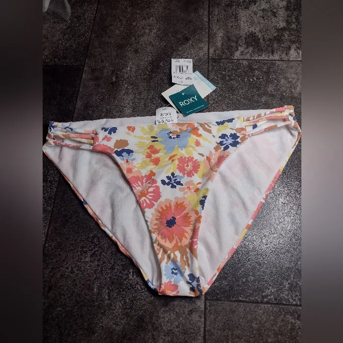 New! Roxy Printed Beach Classics - Hipster Bikini Bottoms - Image 5