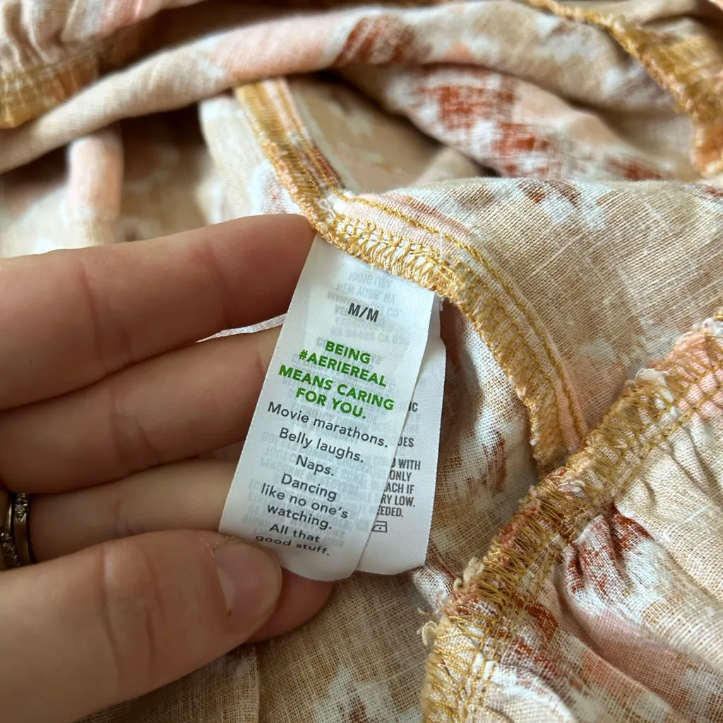 Aerie Halter Maxi Linen Blend Sun‎ Dress. Women’s size medium M - Image 5