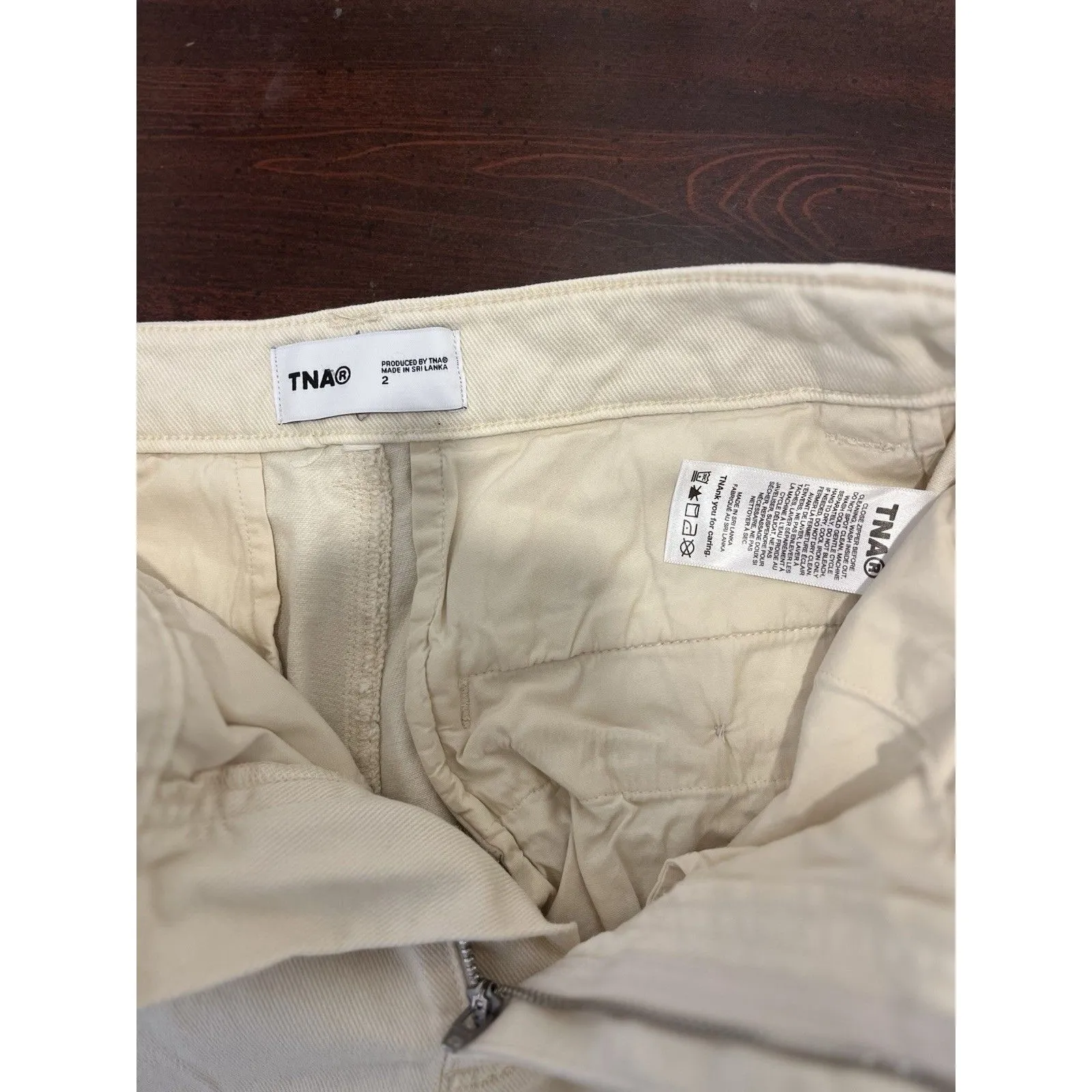 TNA ARITZIA Cargo Pants Women Size 2 Wide Leg Baggy High Rise Pocket - Image 6