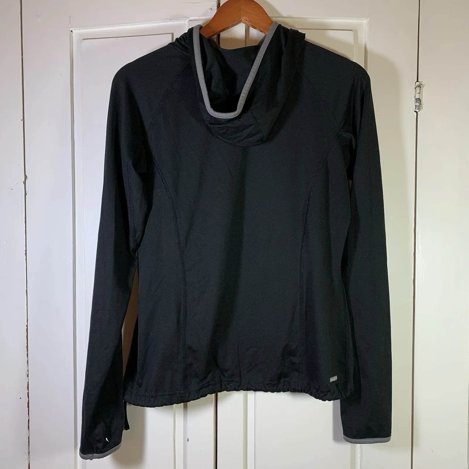 The North Face Hiking Hoodie Womens Medium Black Vapor Wick Lightweight Pullover - Image 2