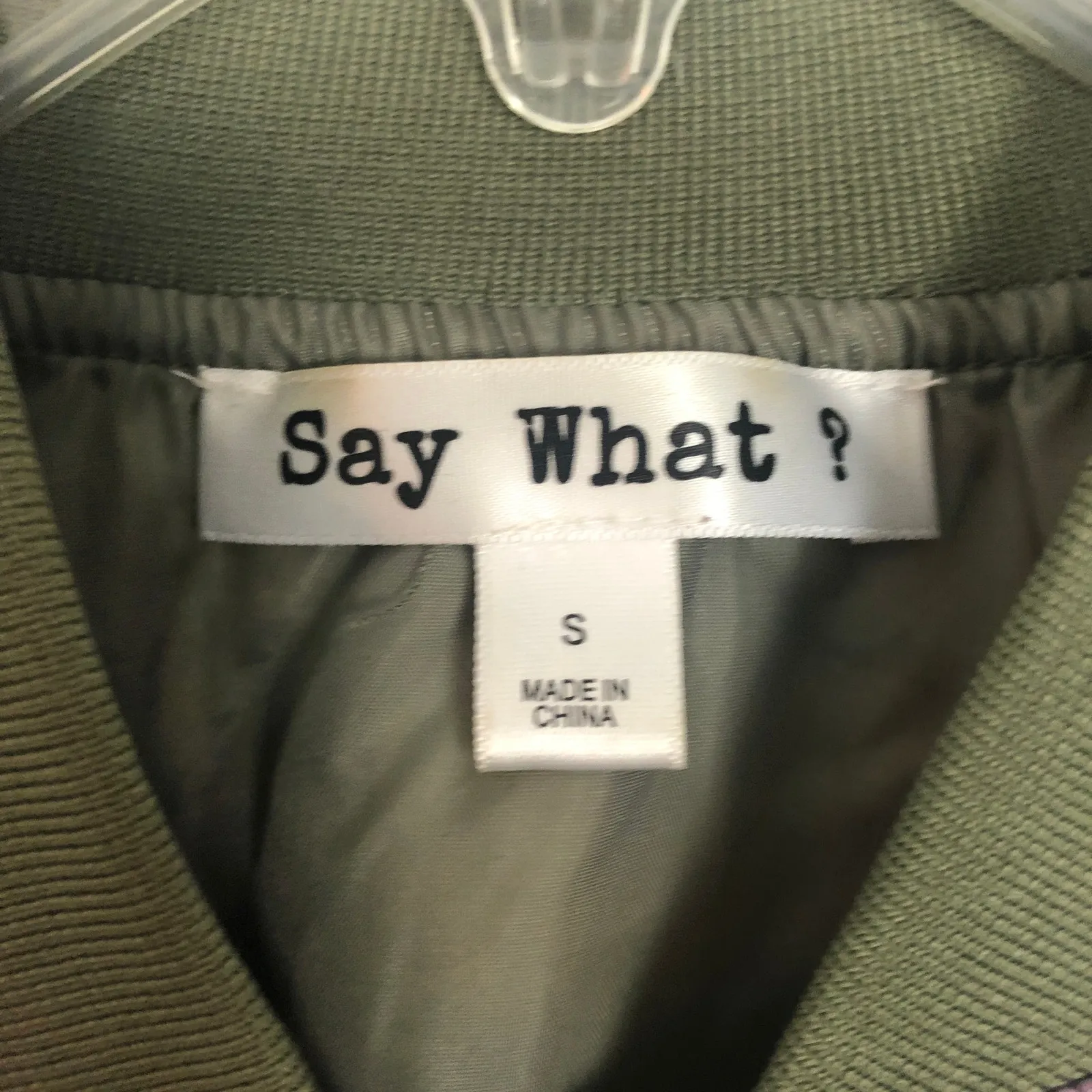 Say What? Full Zip Floral Jacket S - Image 2