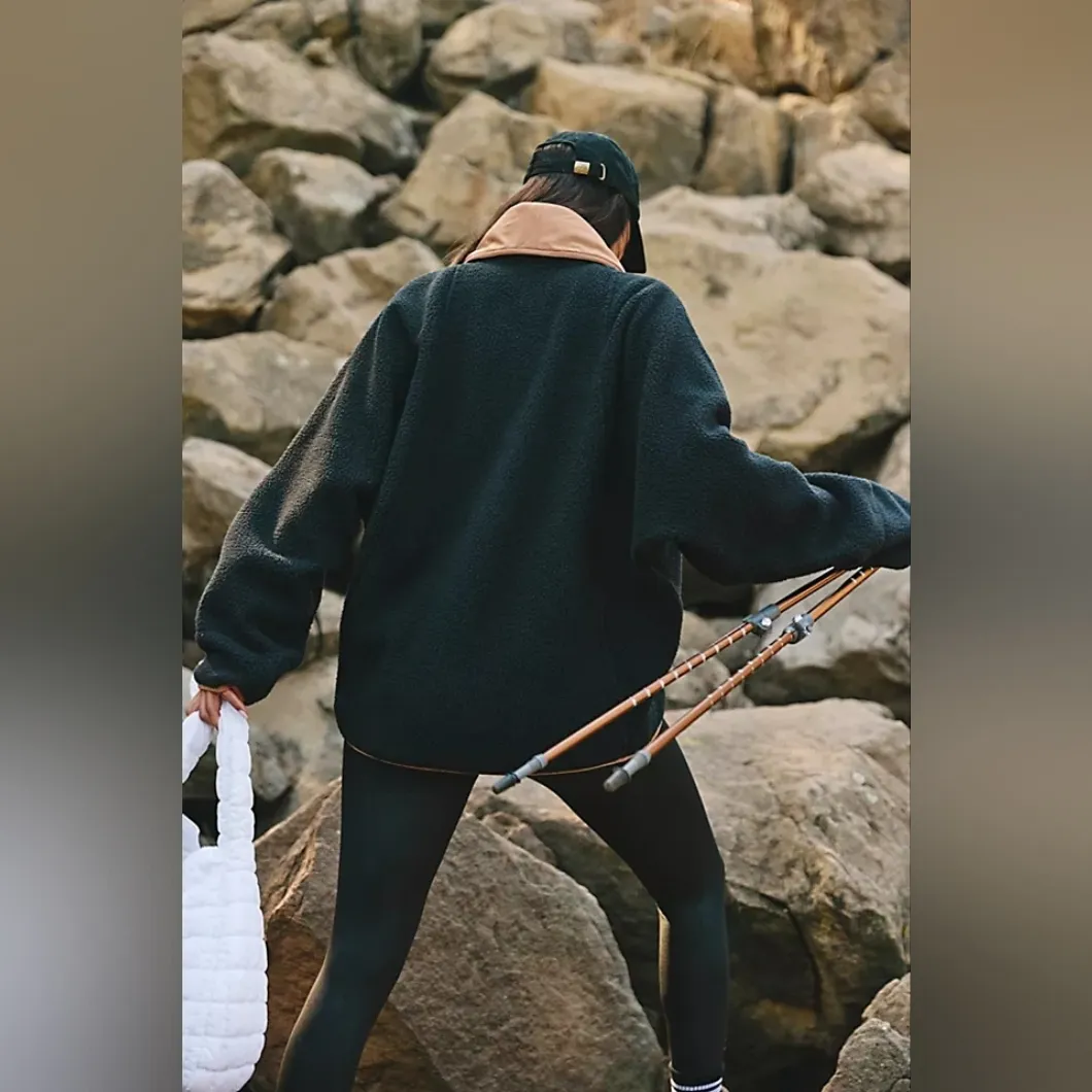 Free People Hit The Slopes Shawl Jacket M - Image 7