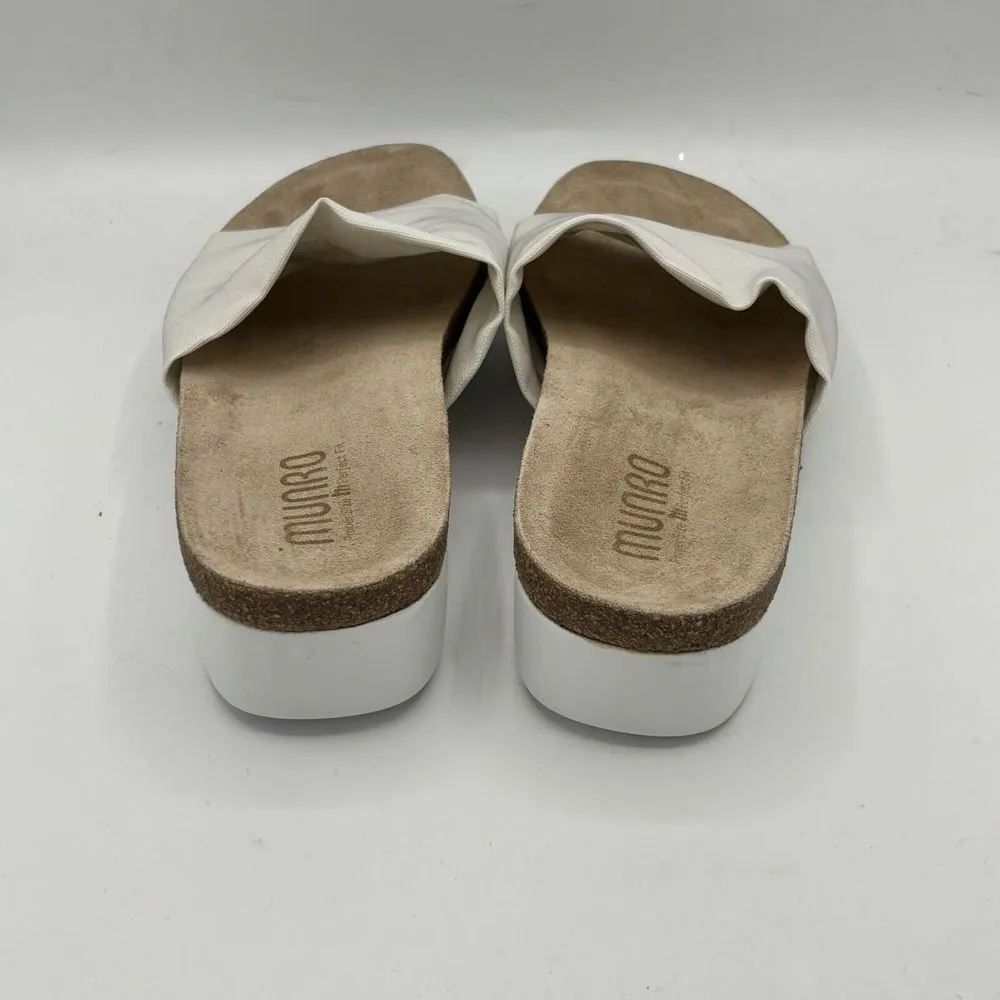 Munro Casita Slide Sandal Women Size 11 White - Image 3