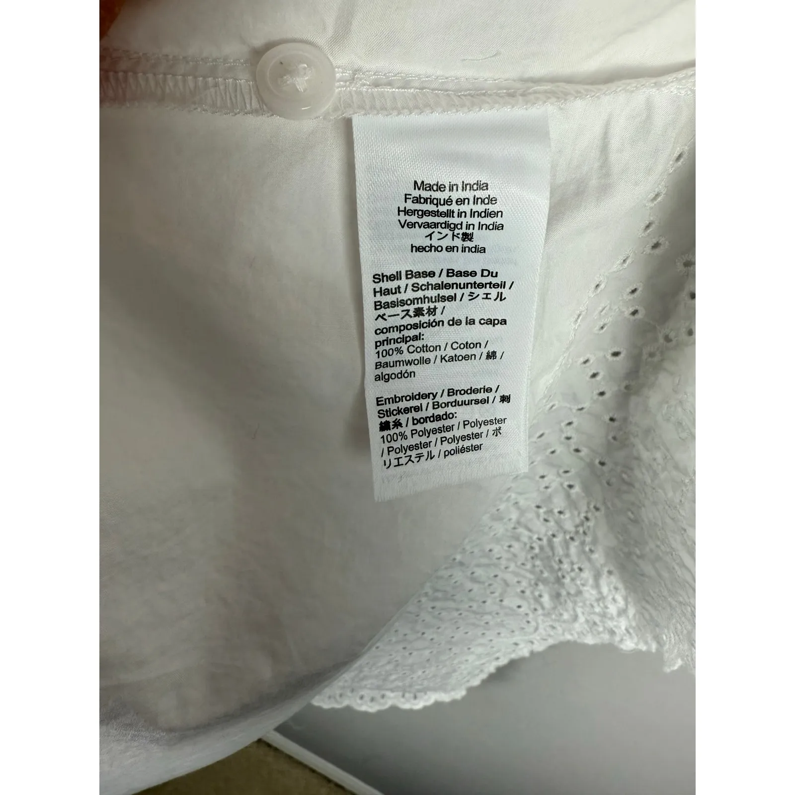 J. Crew Plus White‎ Jolie Dress in Eyelet Regenerative Cotton Poplin Size XXL - Image 10