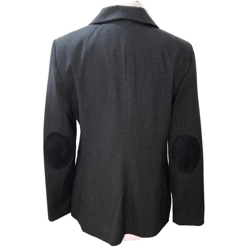 Fenn Wright Manson Gray Glen Plaid Tailored Blazer Large NWOT - Image 4