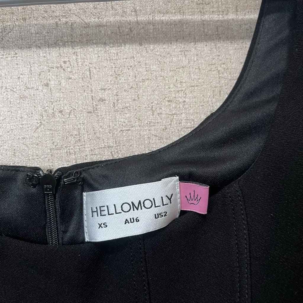 Hello Molly Classic Black Mini Dress size XS - Image 3