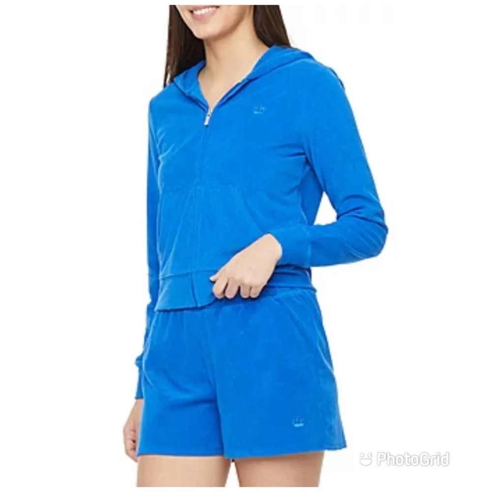 - Juicy By Juicy Couture Towel Terry Womens Long Sleeve Zipper Hoodie with… - Image 12