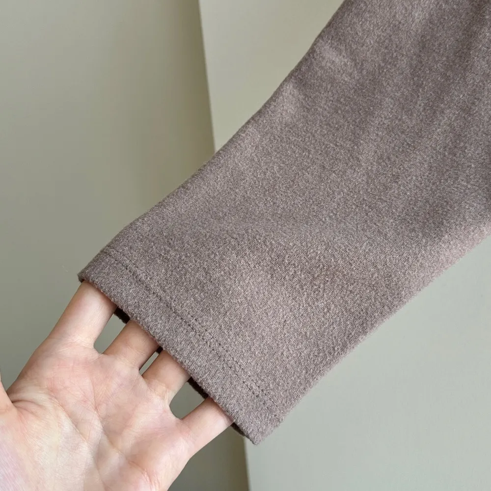 A new day Women's Long Sleeve Mock Turtleneck T-Shirt, Taupe, Size Medium - Image 9