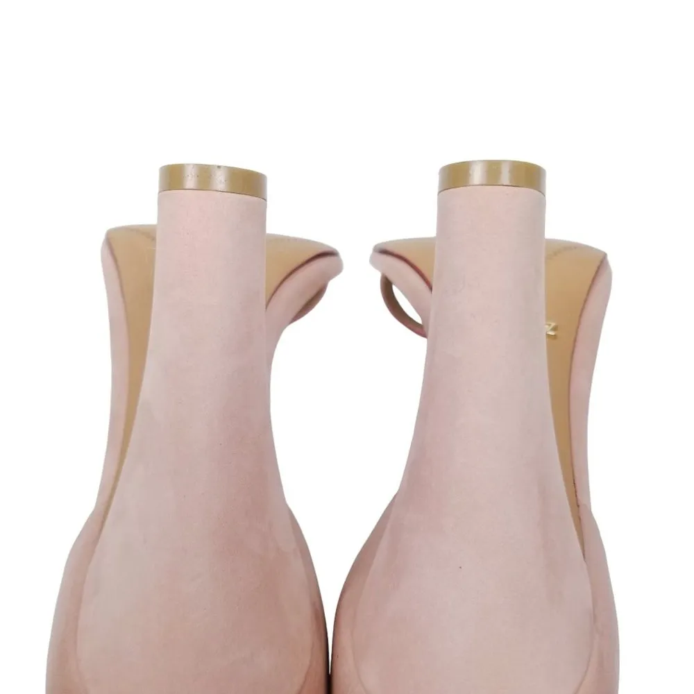 Schutz Pink Strappy Sandals Glitter Ankle Strap Sz 9 - Image 8