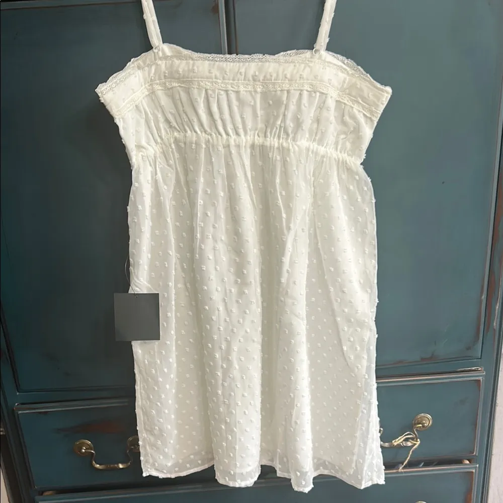 Lulu's White Textured Sleeveless Dress - Image 4