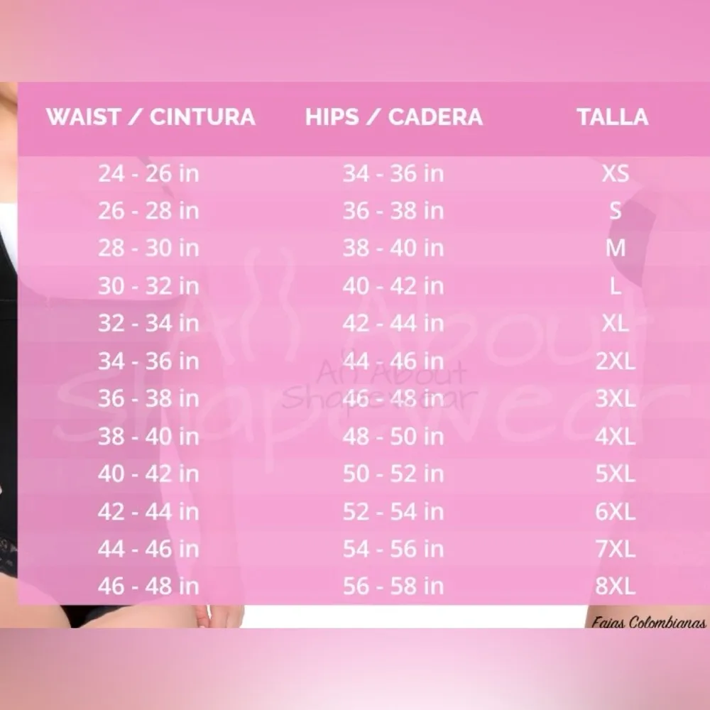 All About Shapewear Body Shaper Tummy Control Shapewear compression garment 5XL Size 5X - Image 9