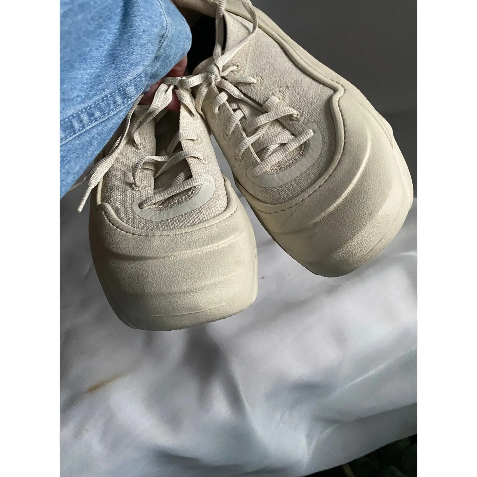 Crocs Echo Surge LiteRide Chunky Cream Platform Sneakers 8 Streetwear Preppy - Image 8