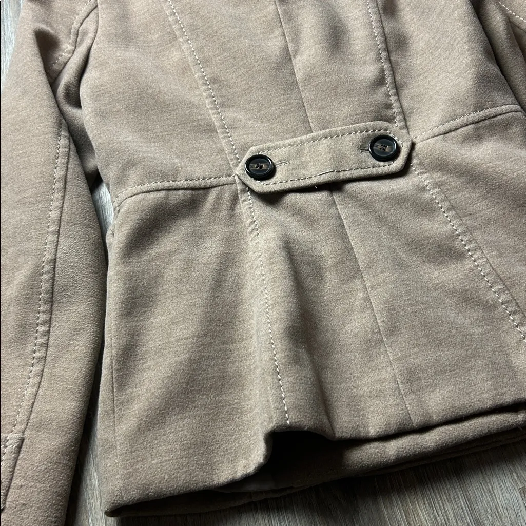 H&M Tan Double-Breasted Pea Coat
 Size 6 - Image 11