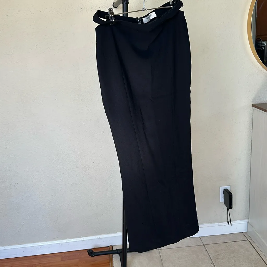 NWOT House Of Cb Martinez Maxi Black Skirt Cut‎ Out Size S - Image 5