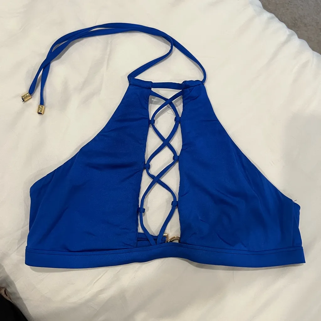 Beach Bunny Electric Blue Criss Cross To Gold - Image 2