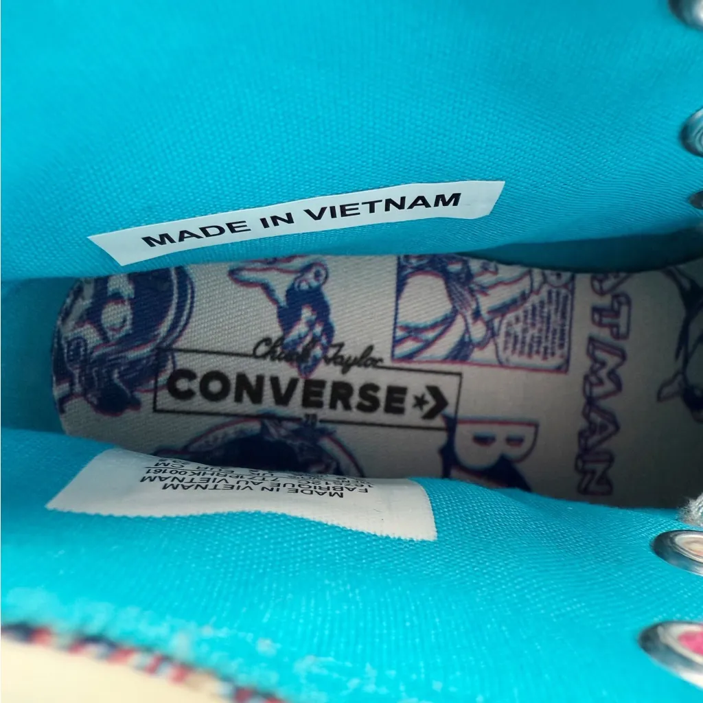 Converse Chinatown Market Batman Sneakers Womens Size 6.5 Shoes High Tops Retro - Image 6