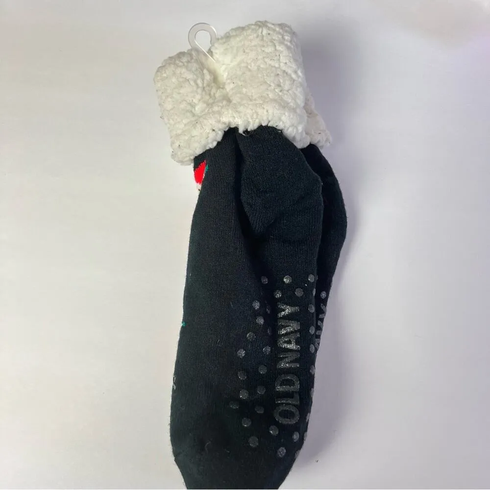 Old Navy Women’s Seasonal Holiday Sherpa Slipper Socks One Size - Image 6