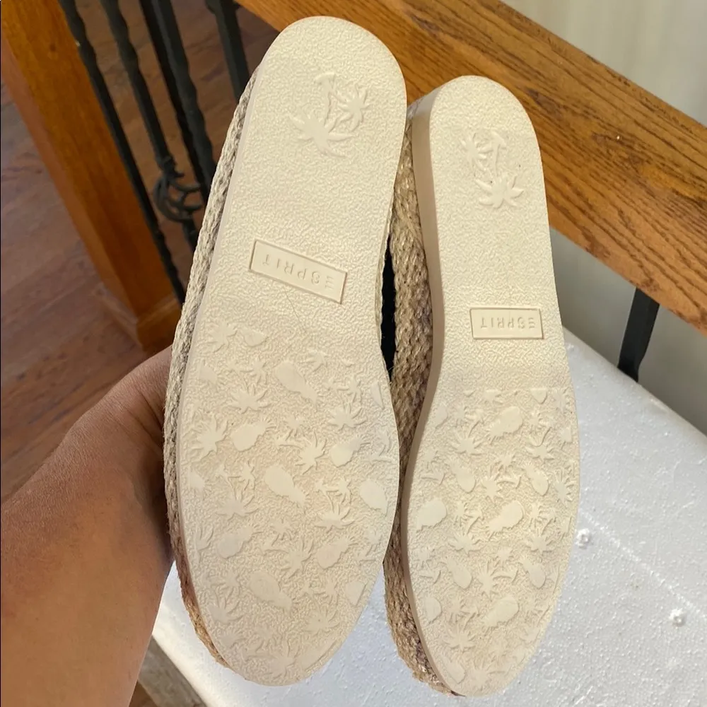 NIB Esprit Earie Black Espadrille Slip-On Shoes 7.5 flats casual comfy - Image 5