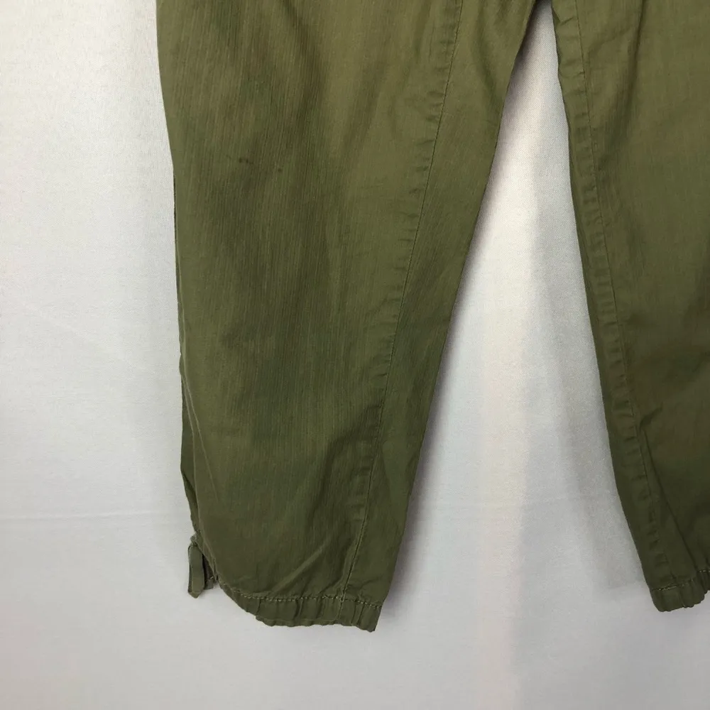 Ann Taylor LOFT Green Y2K Cropped Cargo Pants 2 - Image 5
