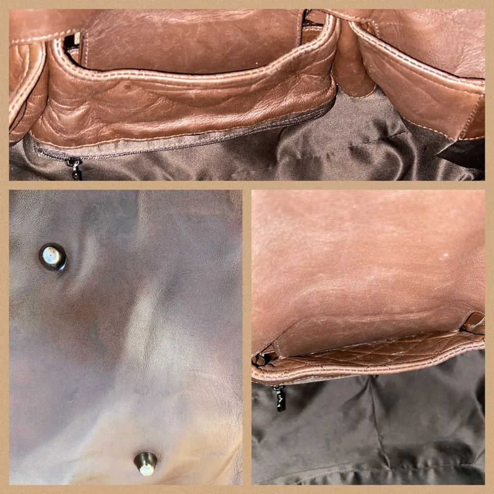 Brown Leather  shoulder bag - Image 10