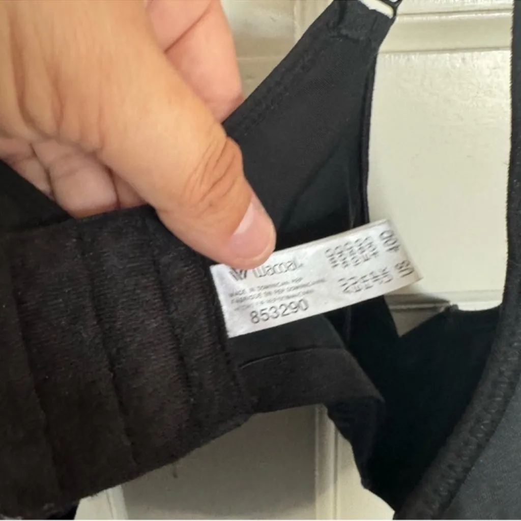 Wacoal Black Basic Benefits Contour Bra 853290 size 40D - Image 3