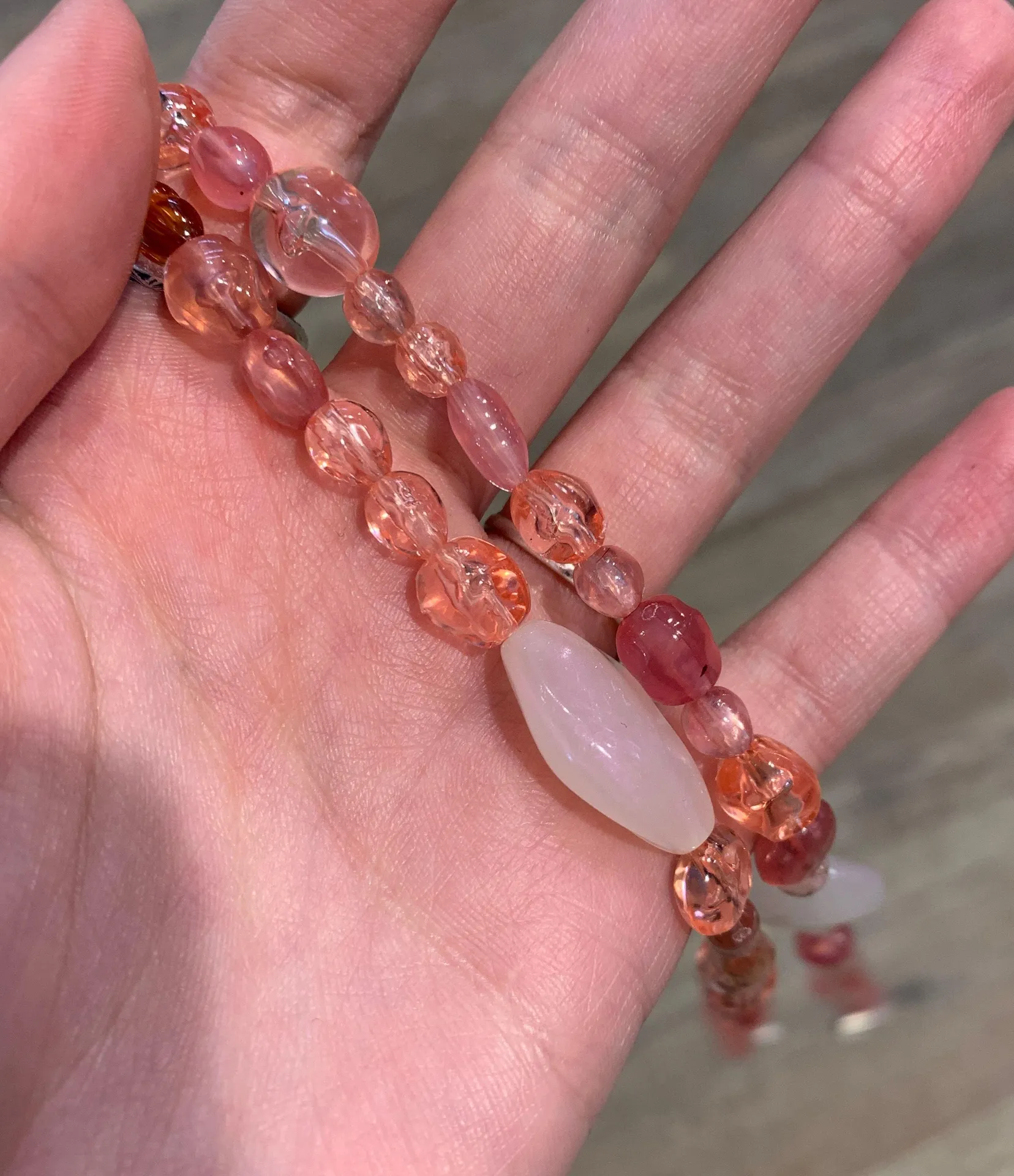 Pink Beaded Mask Chain - Image 3