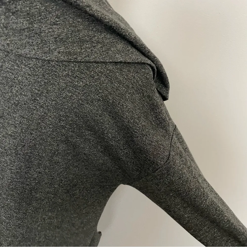 Bryn Walker Tunic Top Cowl Neck Lagenlook Art To Wear USA Made Heathered Grey - Image 9