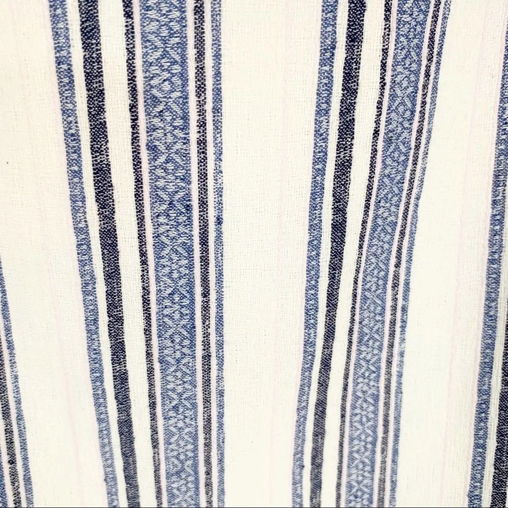 Gianni Bini Mia Striped Ruffle Off Shoulder Cotton Blend Dress Size XS NWT - Image 6