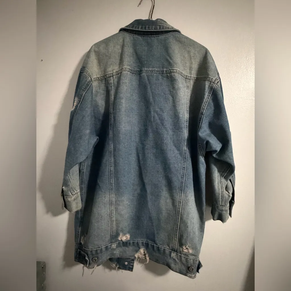 Highway Jeans Distressed Blue Denim Jacket - Image 7