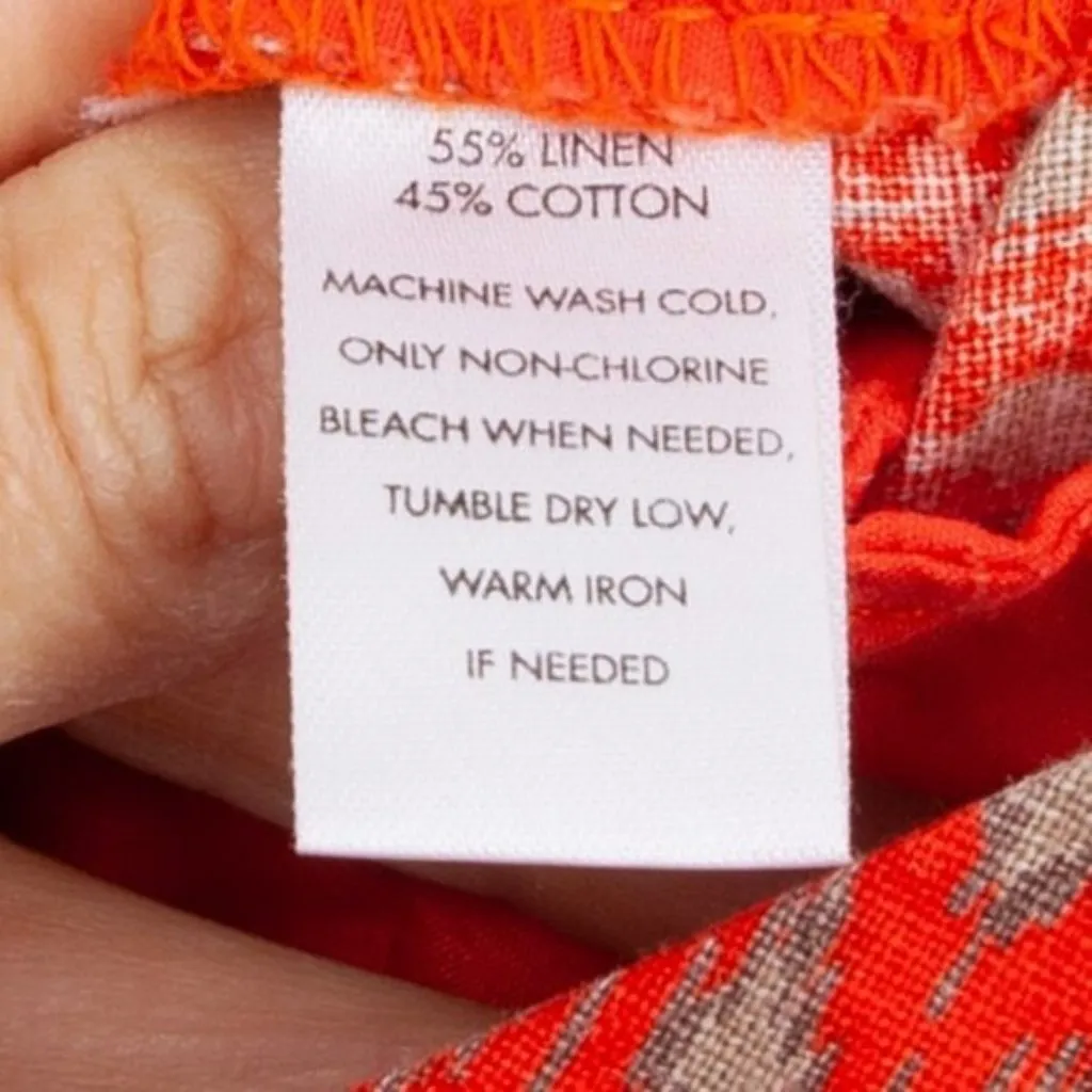 Ann Taylor Loft Womens Tribal Print Linen Shorts Size 4 Orange Boho Southwestern - Image 6