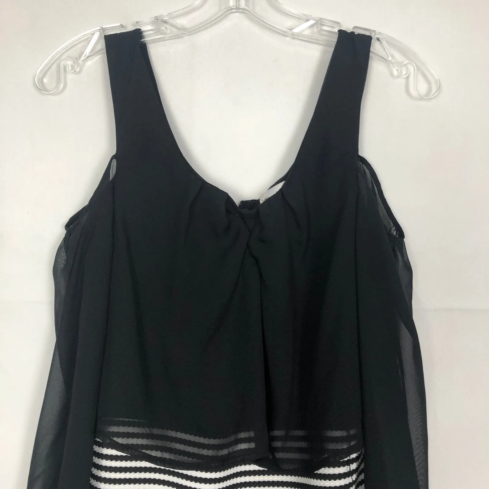 Emerald Sundae Cold Shoulder Striped Dress Party Cocktail Juniors Medium - Image 4