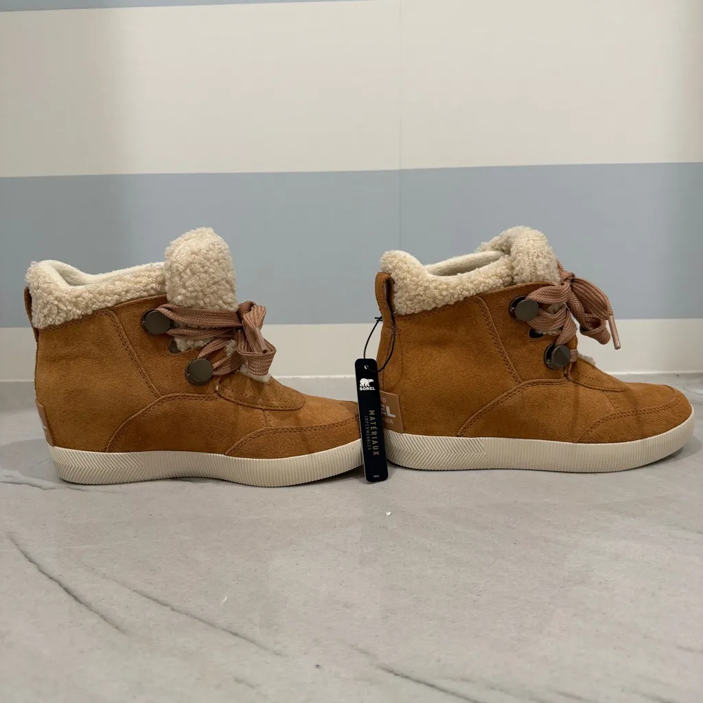 Sorel Women’s Tan Suede Ankle Boots NWT6.5 - Image 6