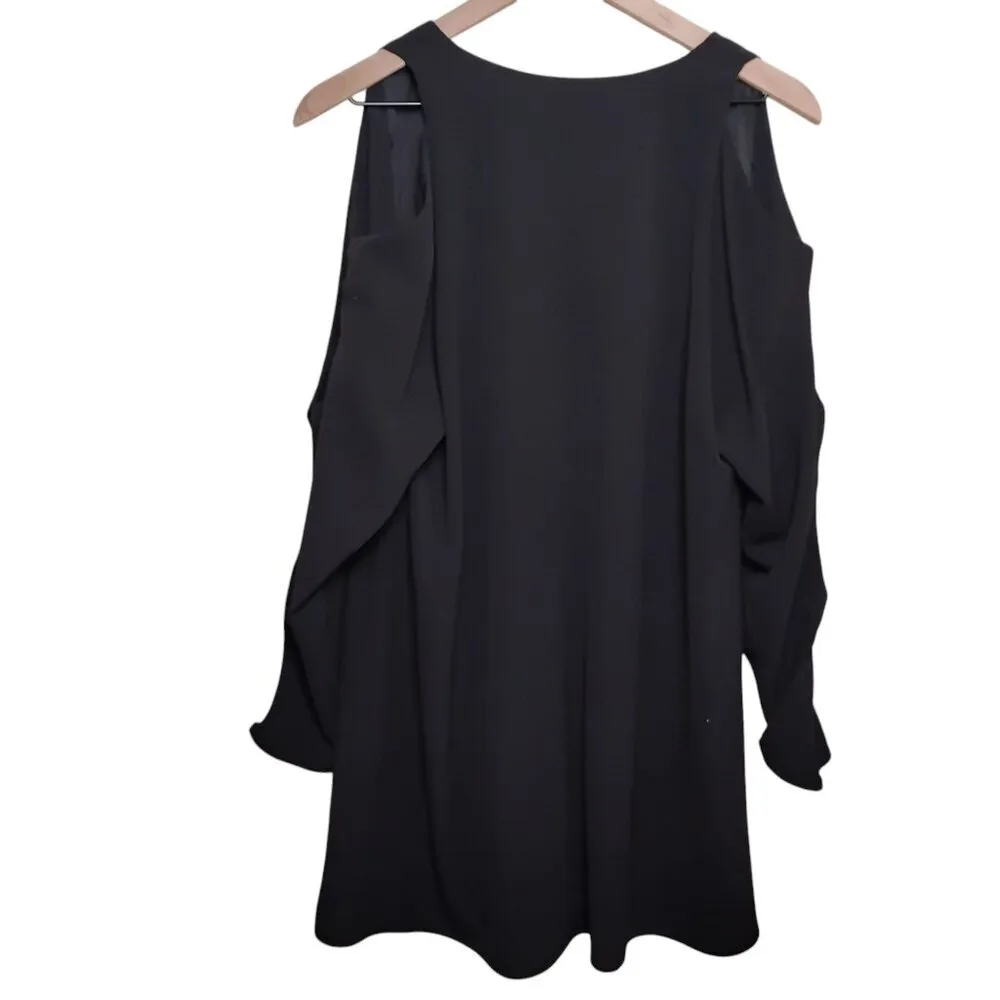 Do + Be Black Long Sleeve Dress, Medium - Image 2