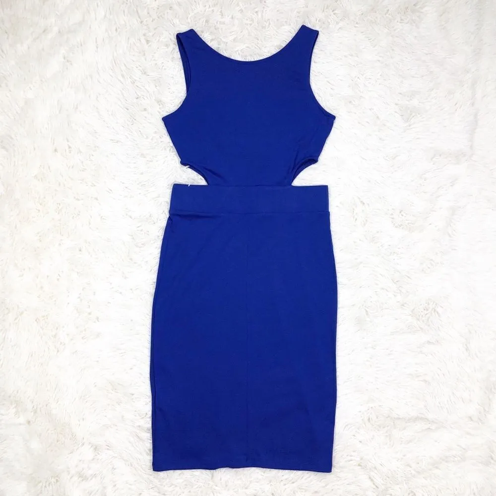 Bongo Bright‎ Blue Cutout Bodycon Dress Small - Image 2