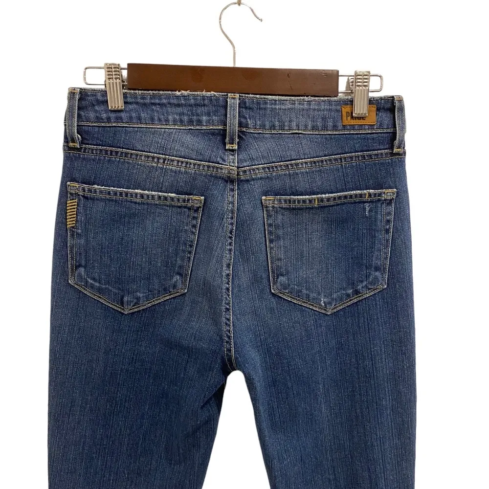 Paige Hoxton Ankle Peg Low Rise Jeans Lexington Destructed - Image 9