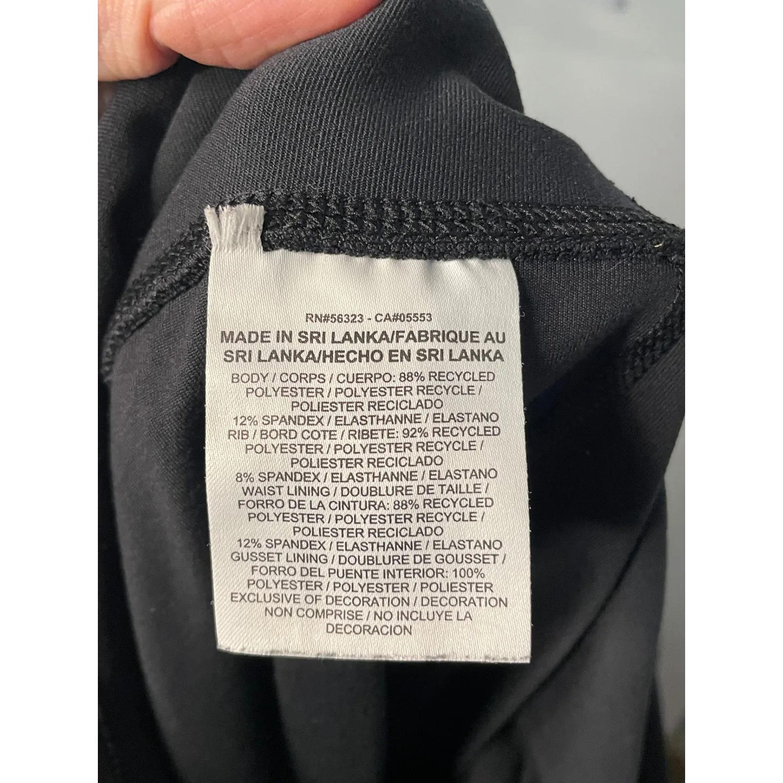 Nike Dri-FIT 1X Womens Black Athletic Leggings Workout Gym Running Pants‎ - Image 6