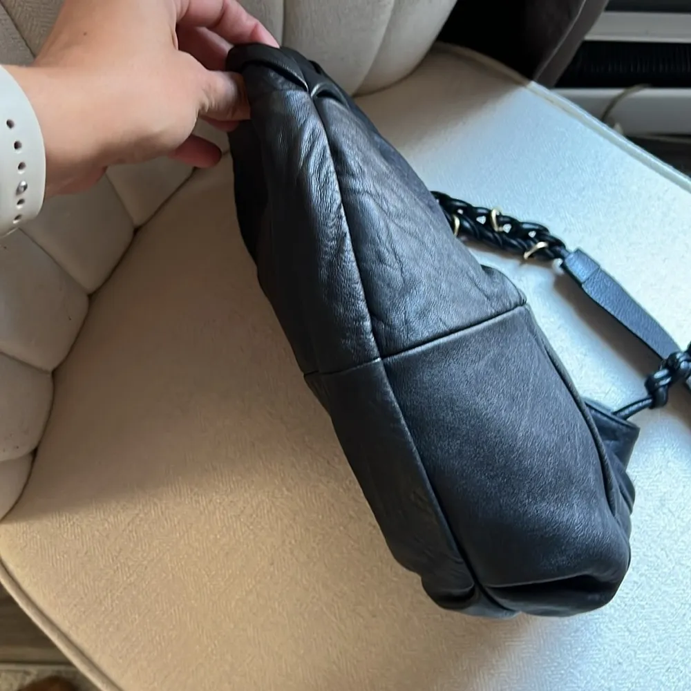 See by Chloe Black Shoulder Bag Women’s Leather Hobo Purse with Braided Handle - Image 15