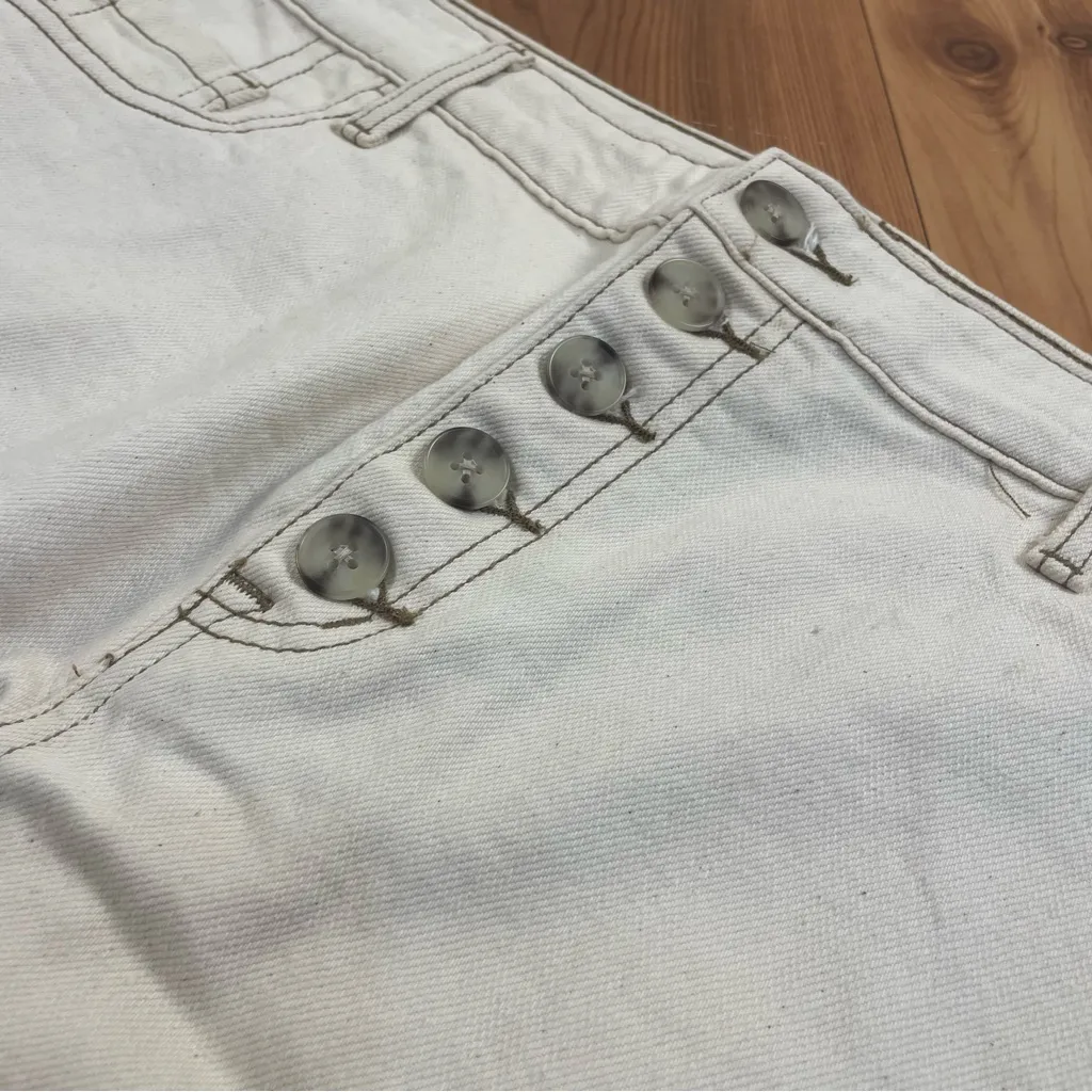 Torrid A Line Button Fly Natural Mini Denim Jean Skirt New 16 40” Waist Women’s - Image 9