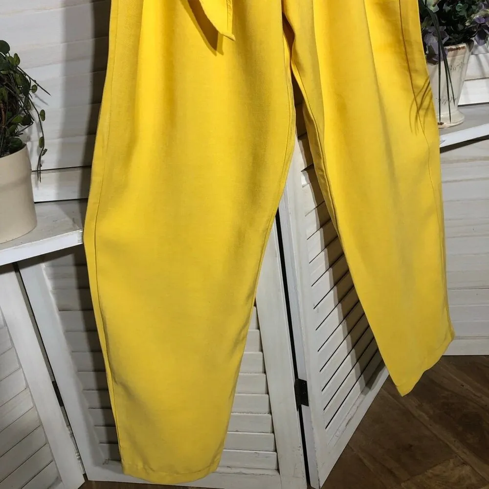 BCBGeneration  Yellow Strapless Jumpsuit Rayon Blend - Small - Image 15