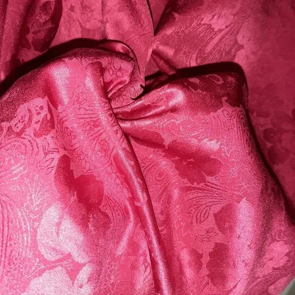 Vintage Victoria's Secret Gold Label Hot Pink Camisole Pajama Sleep Shirt  M/L - Image 9