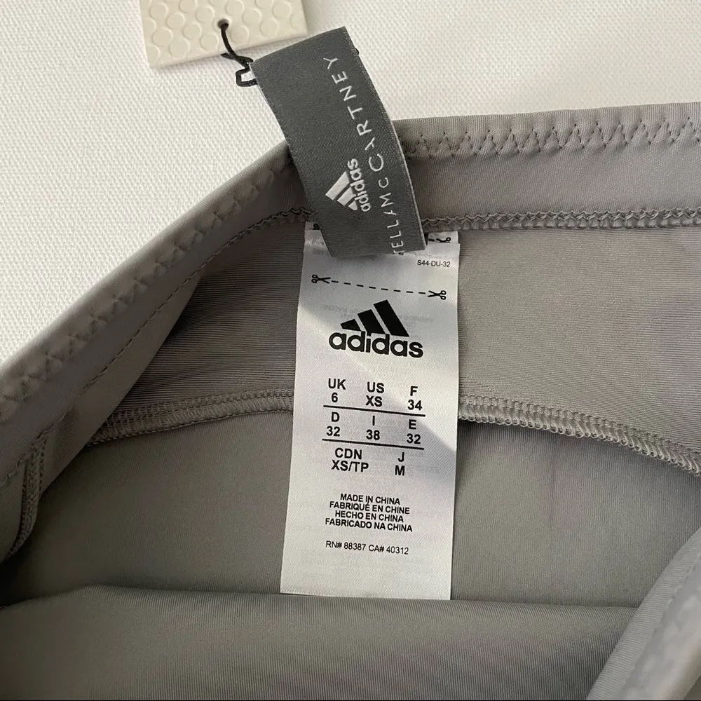 Adidas x Stella McCartney Swim Hybrid Shorts Size XS Gray - Image 11