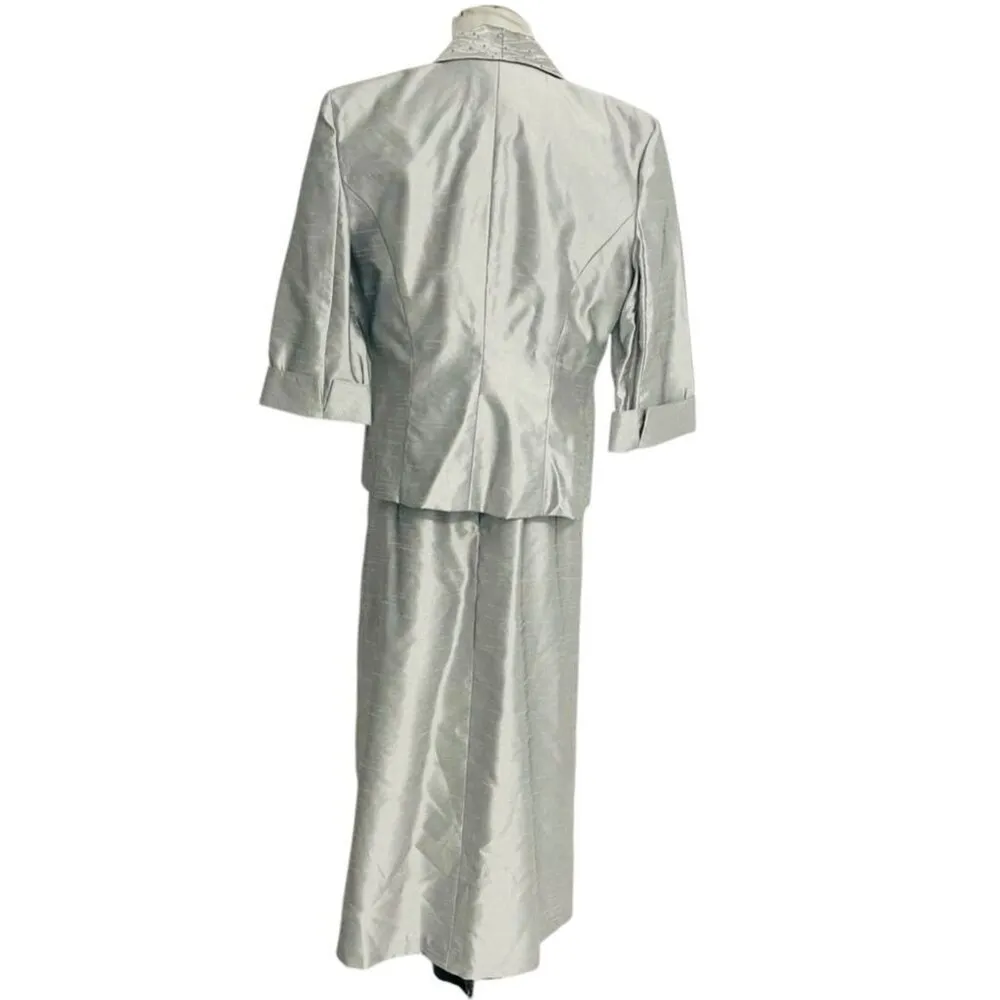 Alex Evenings Size 12 Dress 2 Piece Set Wedding Party Classy Modest - Image 5