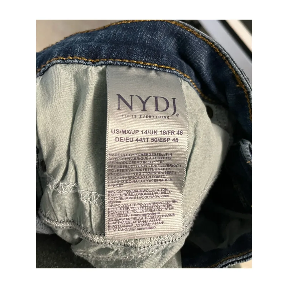 NYDJ Skinny Jeans with LiftxTuck technology Dark Wash 14 - Image 5